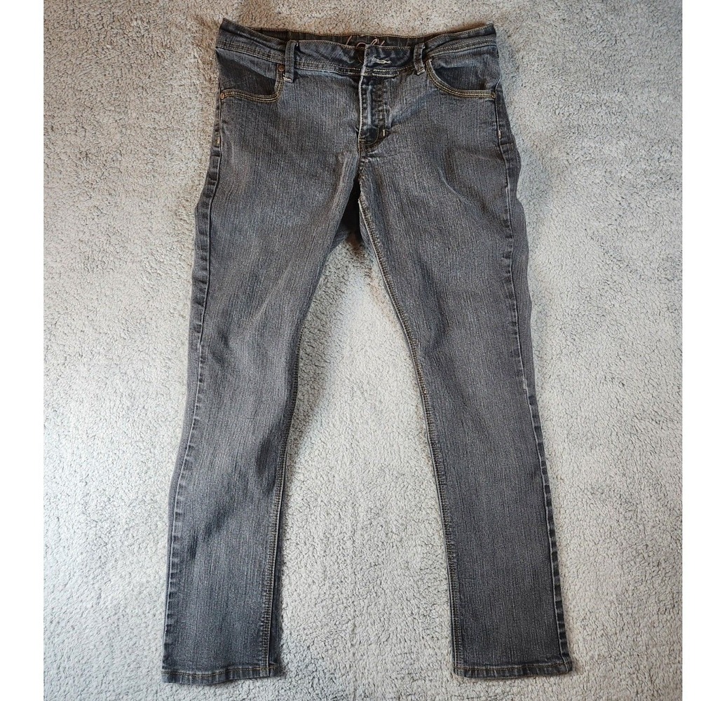 WCKD Jeans Women's 13 (Fits 33x29) Gray Denim Straight Leg Stretch Streetwear